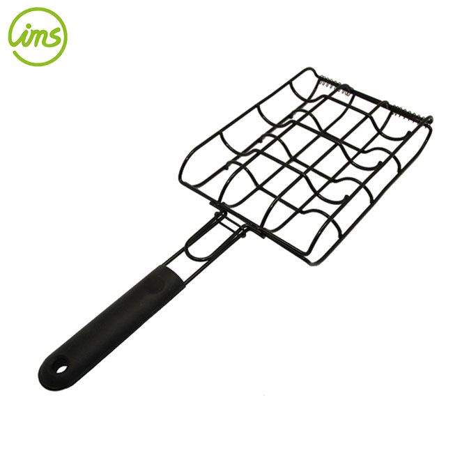 bbq corn grilling basket with silicone handle